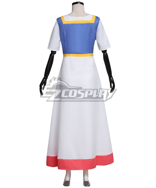 open lace back dress Official Disney Golden Princess Belle Prestige Dress Up Costume