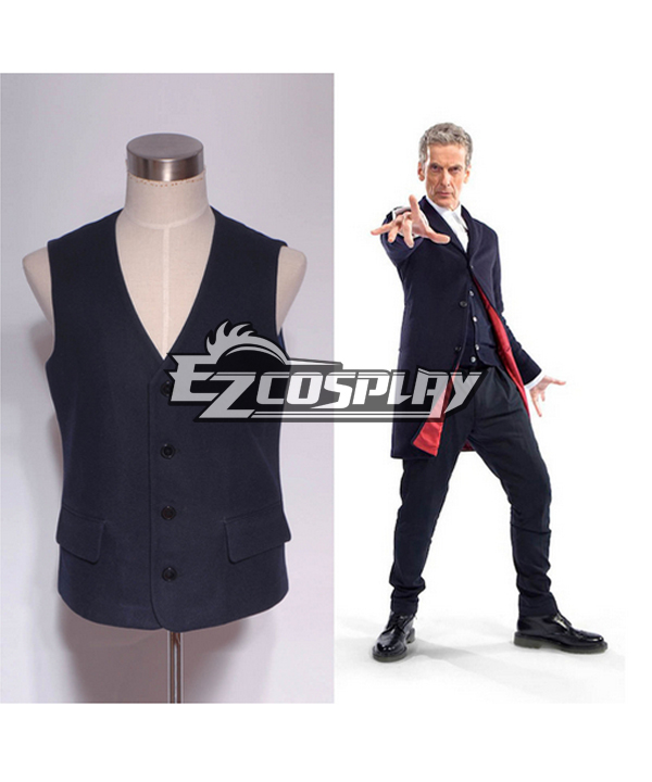 Who is Doctor Twelveth 12th Dr. Dark Blue Vest Cosply Costume