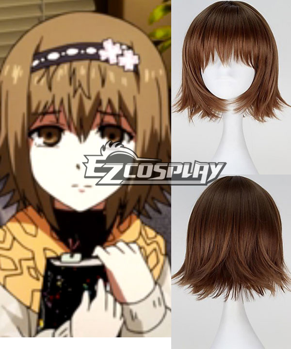Tokyo Ghoul Fueguchi Hinami Short Straight Brown Color Anime Cosplay Wig
