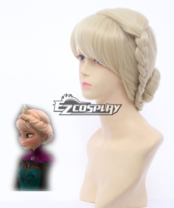 Frozen Snow Queen Elsa Coronation Style Disney Cosplay Wig