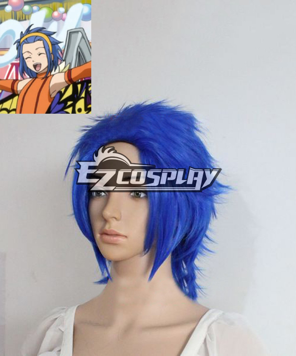 Fairy Tail Levy Mcgarden Cosplay Blue Wig