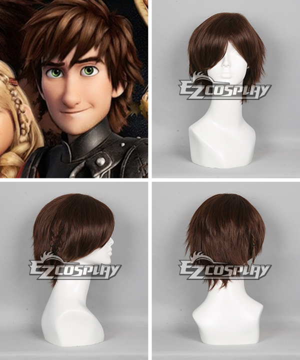 How To Train Your Dragon 2 Hiccup Brown Short Wig Cosplay Wig