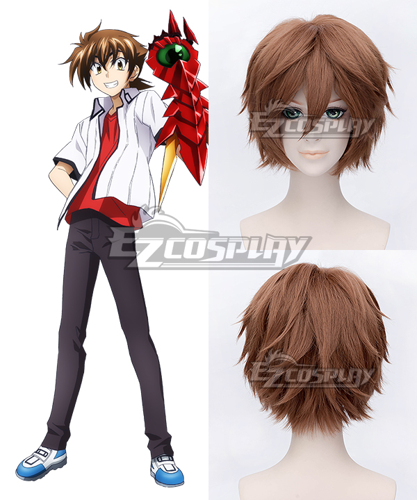 High School DxD BorN Issei Hyoudou Brown Cosplay Wig