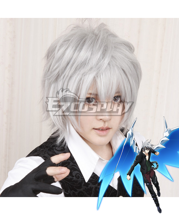 

High School DxD BorN Vali Lucifer Silver gray Cosplay Wig