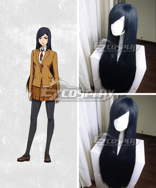 Prison School Purizun Sukuru Mari Kurihara Blue Cosplay Wig