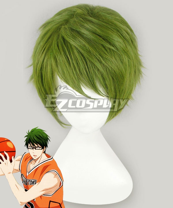 Kuroko's Basketball SHUTOKU 6 Midorima Shintaro Green Cosplay Wig
