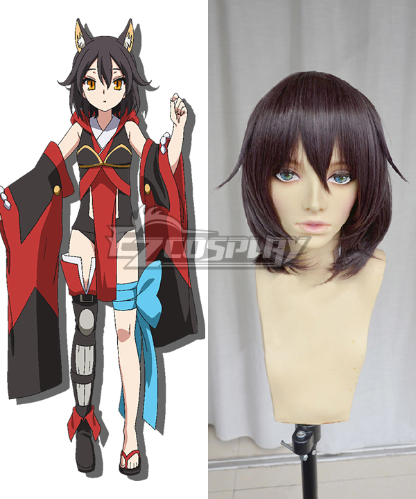 

Chaos Dragon Sekiryuu Senyaku Keiosu Doragon Red Dragon Eiha Purple brown Cosplay Wig