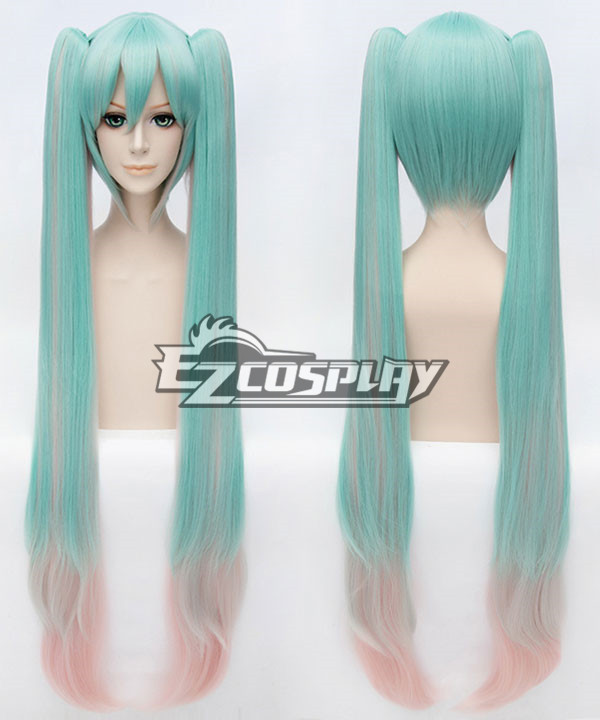 

Vocaloid Miku Sakura Cosplay Wig Straight Multi-color Ponytail Anime Cosplay Wig