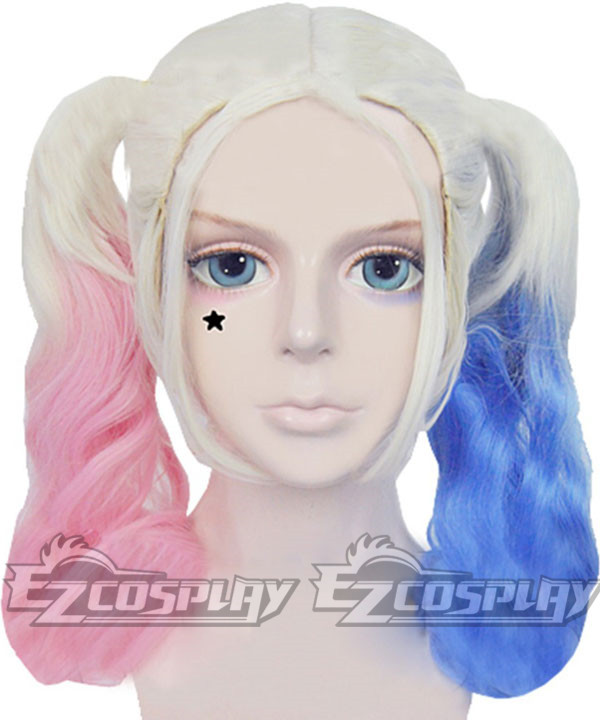 

DC Comics New Batman Suicide Squad Harley Quinn Cosplay Wig