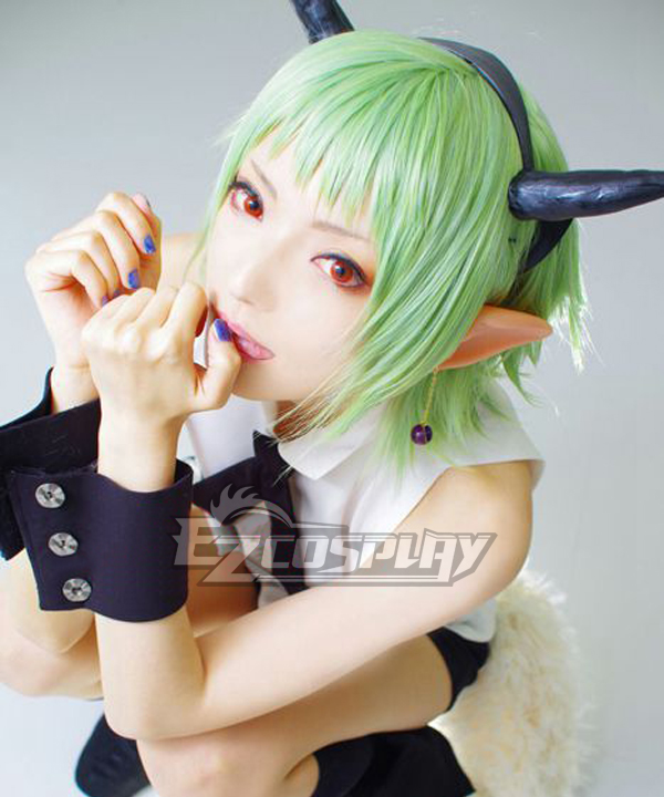 Seraph of the End Battle in Nagoya Owari no Serafu Vampire Reign Kisekio Shiho Kimizuki Green Cosplay Wig