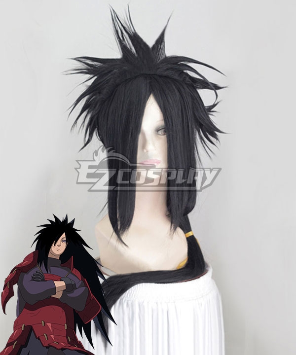 Naruto Shippuuden Uchiha Madara Black Cosplay Wig