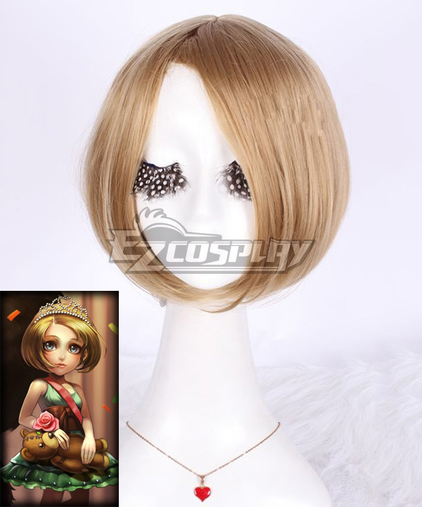 League of Legends LOL Annie The Dark Child Prom Princess Yellow Cosplay Wig