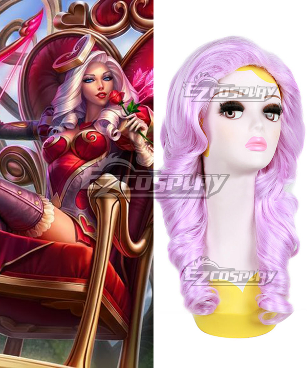 League of Legends Heartseeker Ashe The Frost Archer Pink Cosplay Wig