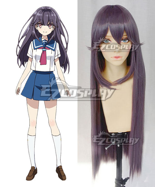 Haruchika: Haruta to Chika wa Seishun Suru Chika Homura Purple Cosplay Wig