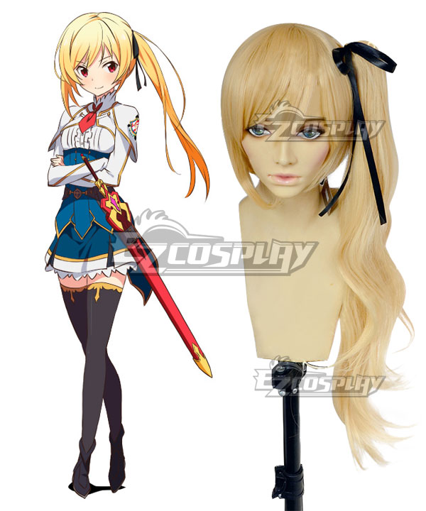 Undefeated Bahamut Chronicle Lisesharte Atismata Yellow Cosplay Wig