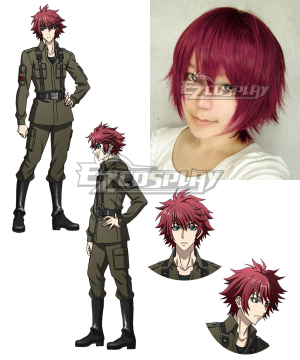 

Muv Luv Schwarzesmarken Theodor Eberbach Red Cosplay Wig