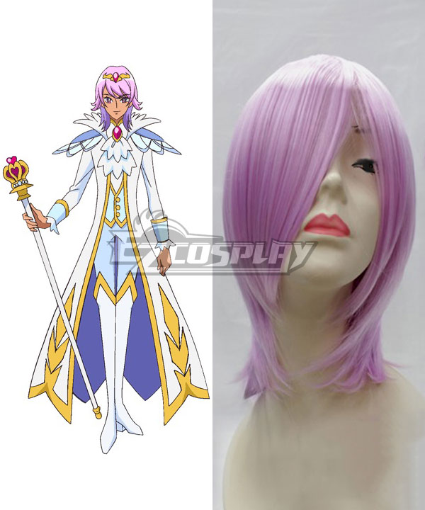 Go! Princess PreCure Prince Kanata Pink purple Cosplay Wig