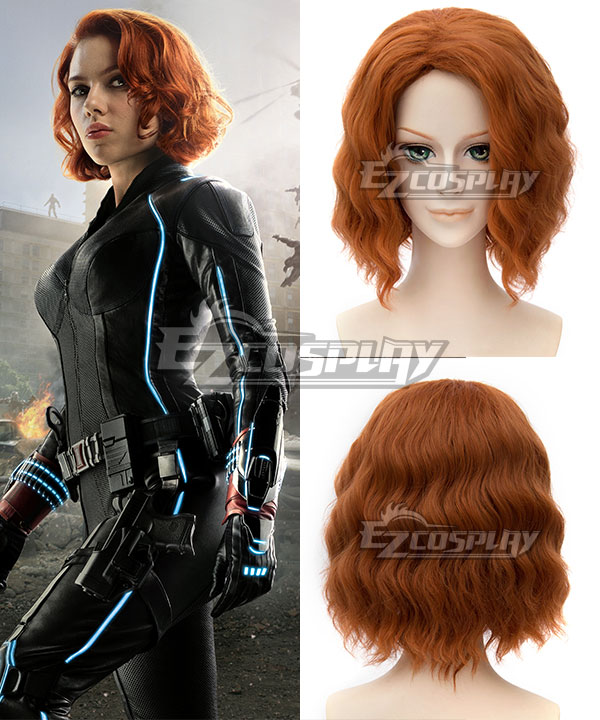 Marvel Avengers Age of Ultron Black Widow Natasha Romanoff Brown Cosplay Wig