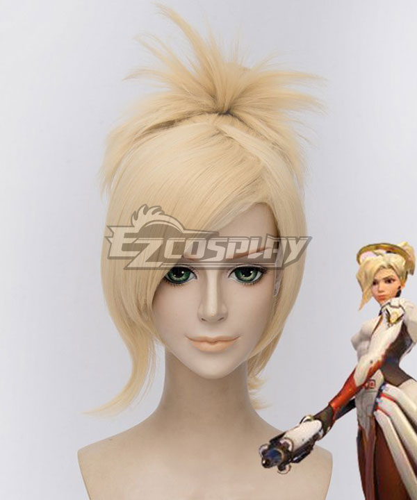 

Overwatch OW Mercy Angela Ziegler Yellow Cosplay Wig