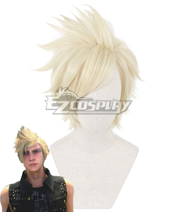 Final Fantasy XV Prompto Argentum Golden Cosplay Wig