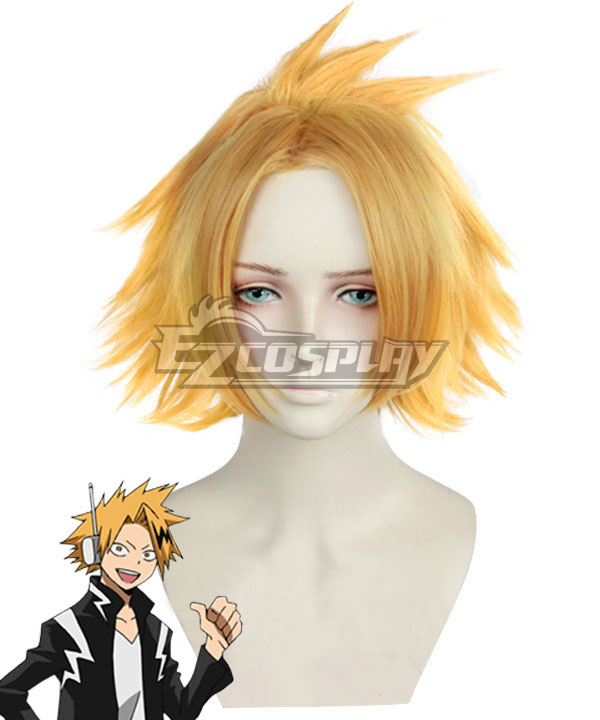 

My Hero Academia Boku no Hero Akademia Denki Kaminari Golden Cosplay Wig