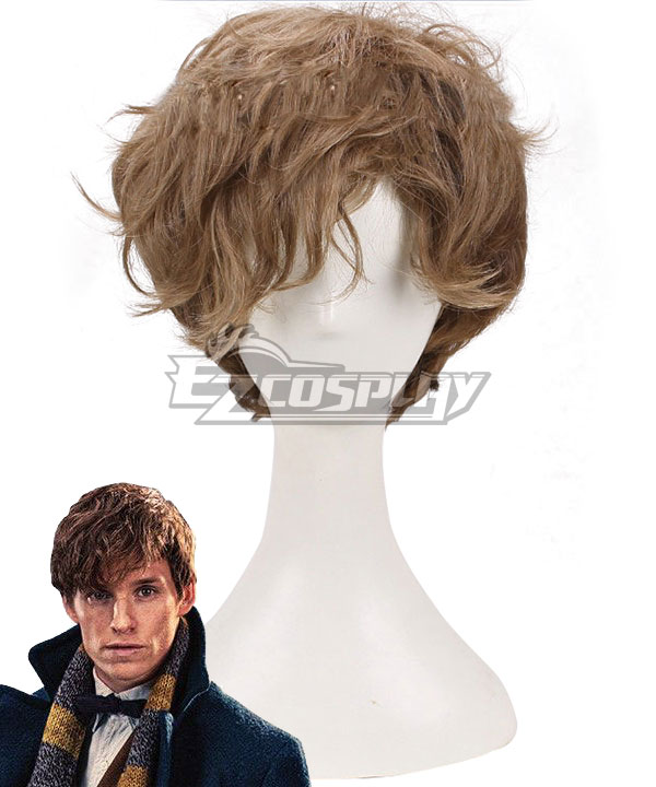 Fantastic Beasts and Where to Find Them Newt Scamander Light Brown Cosplay Wig
