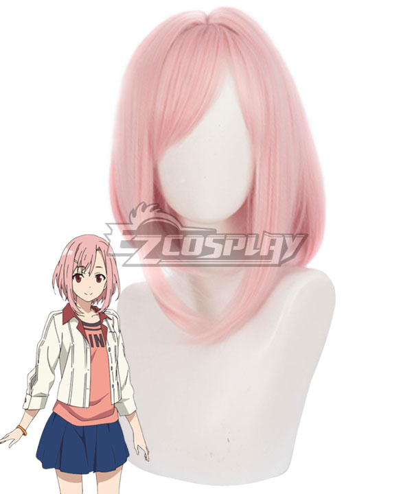 Sakura Quest Yoshino Koharu Pink Cosplay Wig