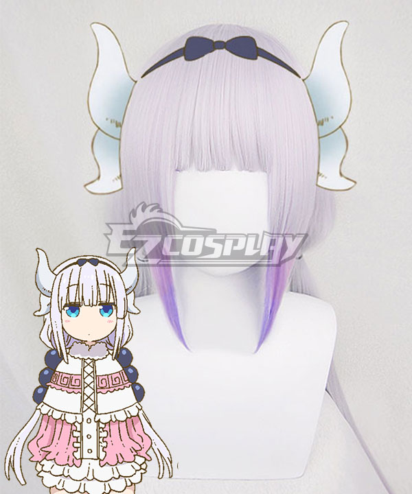 Miss Kobayashi's Dragon Maid Kanna Kamui Purple Cosplay Wig