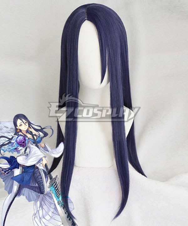 SINoALICE Princess Kaguya Paladin Purple Blue Cosplay Wig