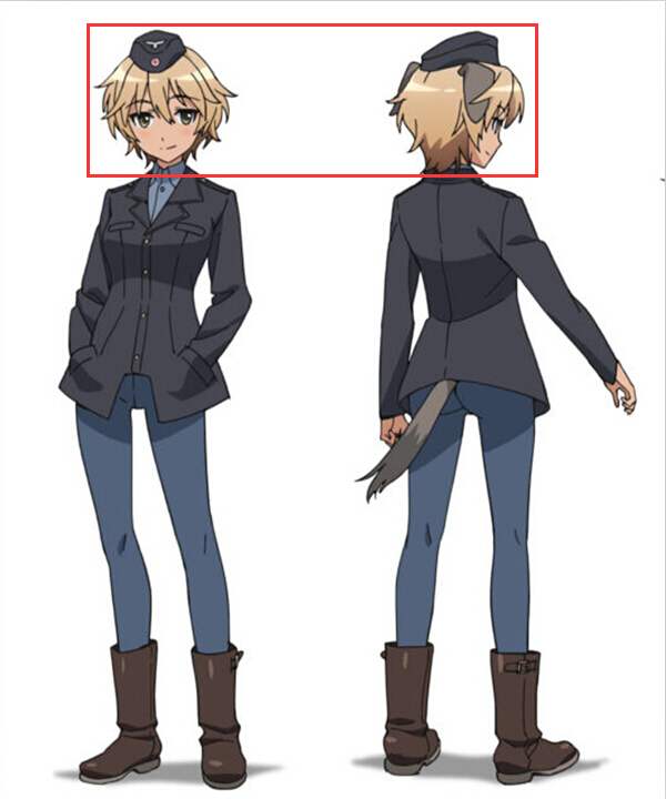 

Brave Witches:Waltrud Krupinski Cosplay Wig