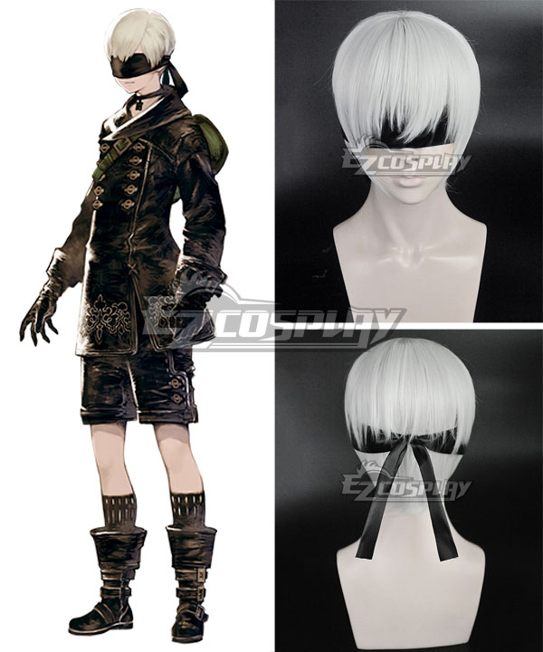 NieR: Automata 9S YoRHa No.9 Type S  Mixed white Cosplay Wig - Only Wig
