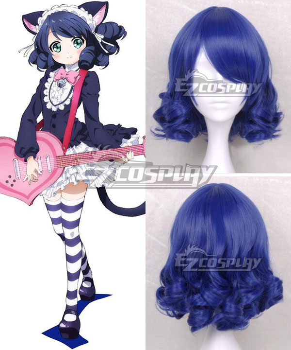 Show By Rock Cyan Blue Cosplay Wig