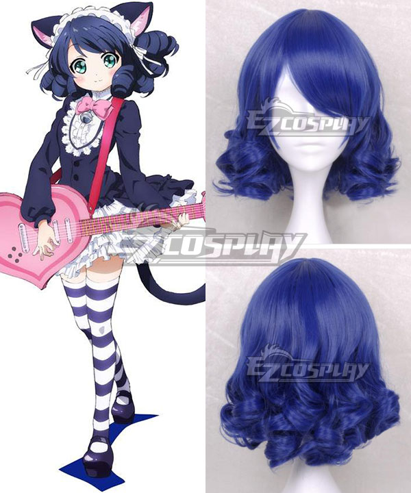 SHOW BY ROCK!! Mashumairesh!! Delmin Blue Cosplay Wig