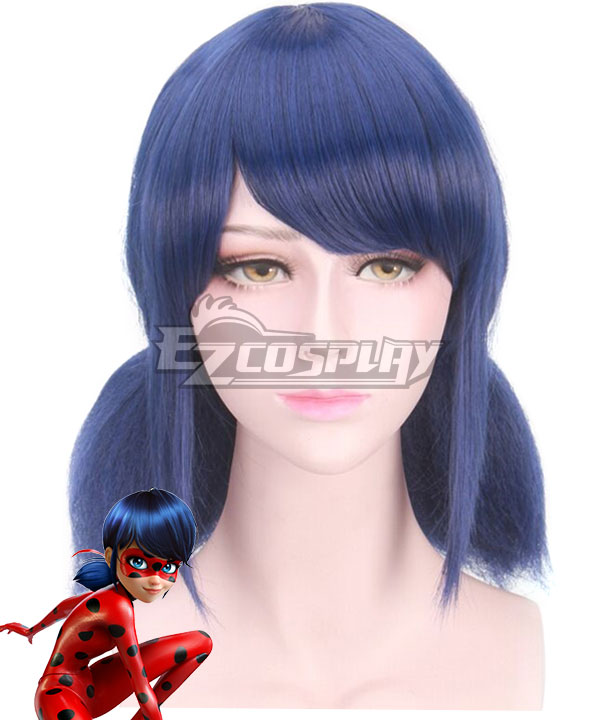 Miraculous Ladybug Marinette Blue Cosplay Wig