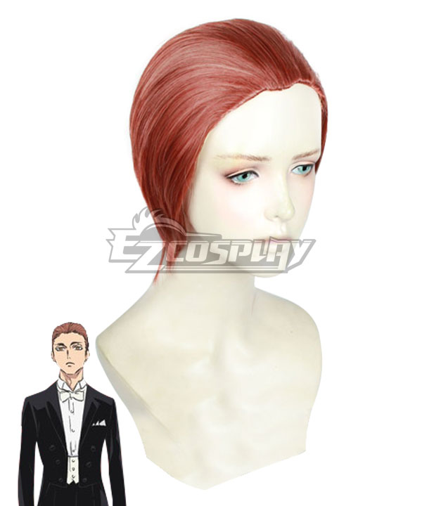 Welcome to the Ballroom Kiyoharu Hyodo Red brown Cosplay Wig - A Edition 