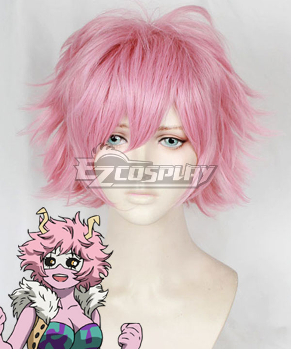 

My Hero Academia Boku no Hero Akademia Mina Ashido Pink Cosplay Wig