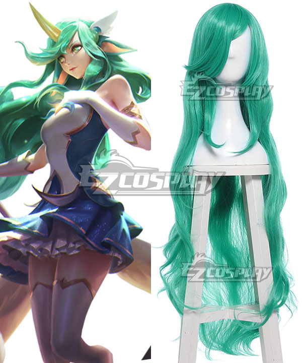 League of Legends LOL Star Guardian Soraka Green Cosplay Wig