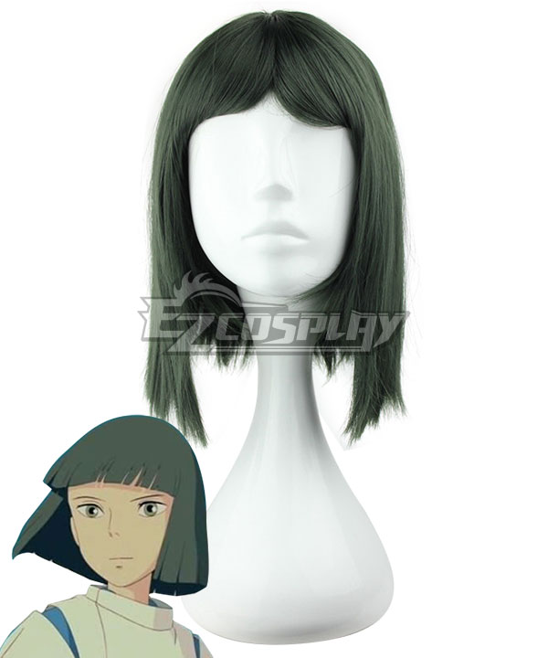 

Hayao Miyazaki Spirited Away Haku Spirit Of The Kohaku River Deep Green Cosplay Wig