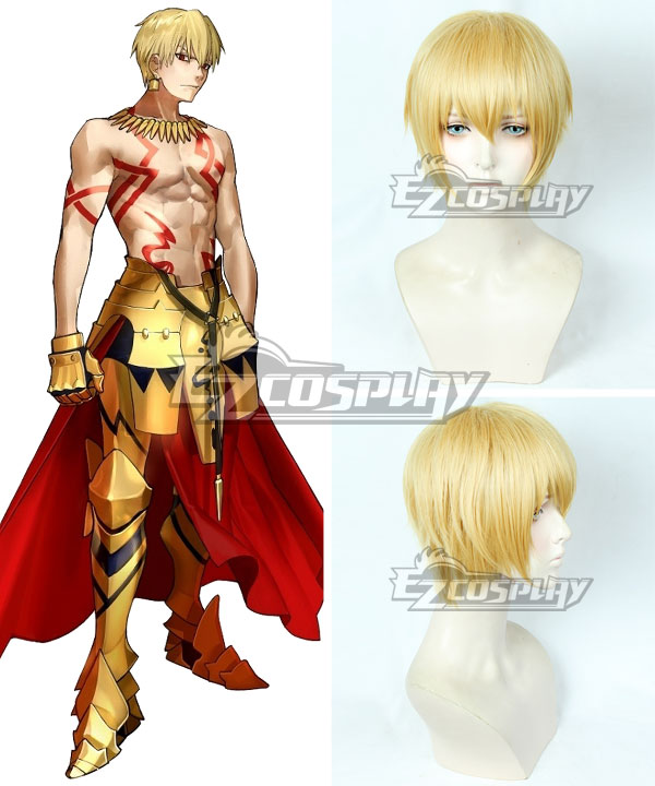 Fate Grand Order Fate Zero Fate Extra CCC Gilgamesh Golden Cosplay Wig