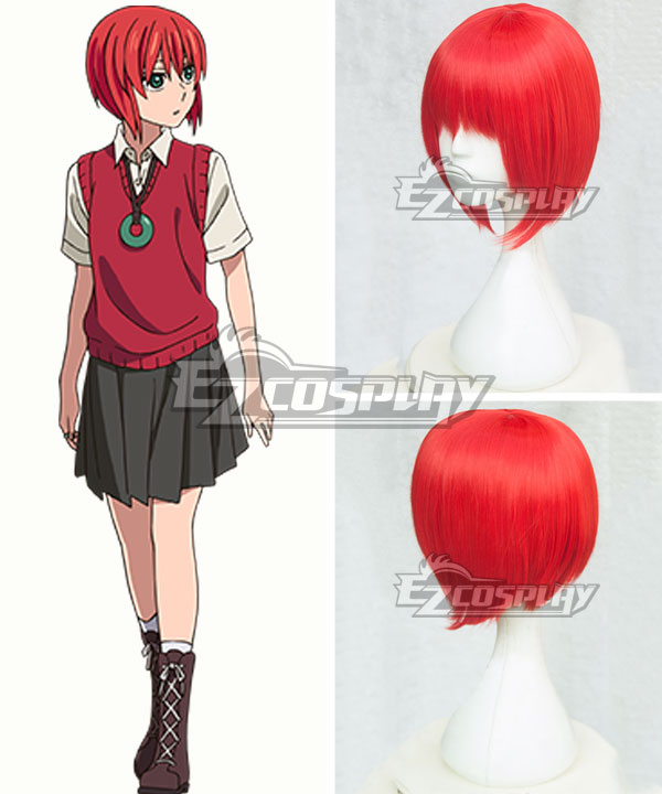 The Ancient Magus' Bride Mahoutsukai no Yome Chise Hatori Red Cosplay Wig