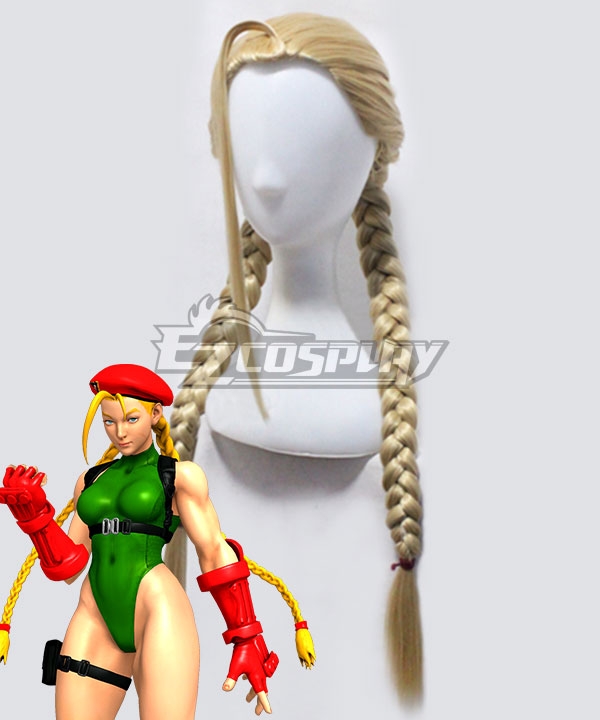 Street Fighter V Cammy Light Golden Cosplay Wig