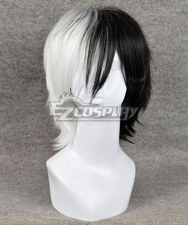 Danganronpa Monokuma Male Black White Cosplay Wig
