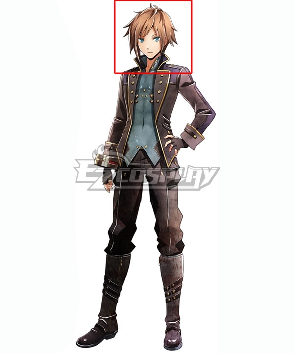 God Eater 2 Male Protagonist Captain Vice Captain Orange Cosplay Wig