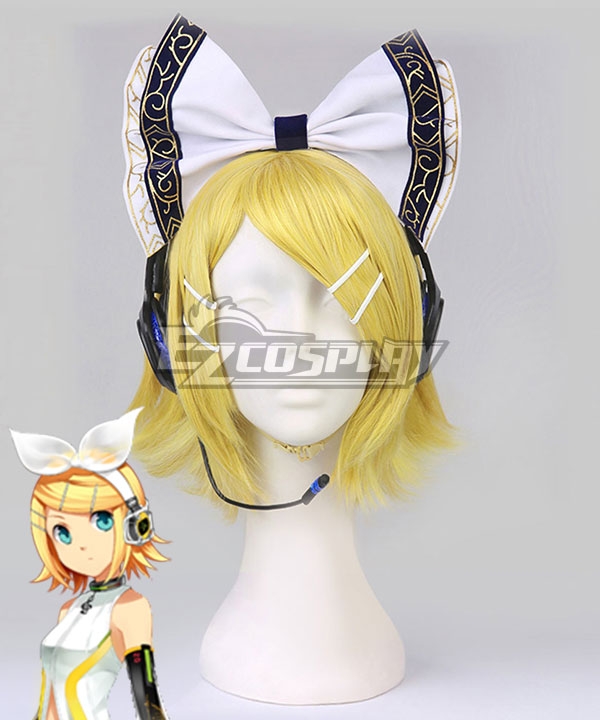 Vocaloid Kagamine Rin Yellow Cosplay Wig - Headwear Not Included