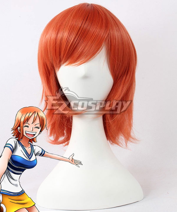 One Piece Nami Two Years Ago Orange Cosplay Wig