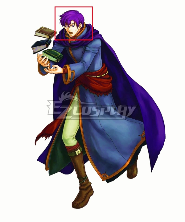 Fire Emblem: Blazing Sword Canas Purple Cosplay Wig
