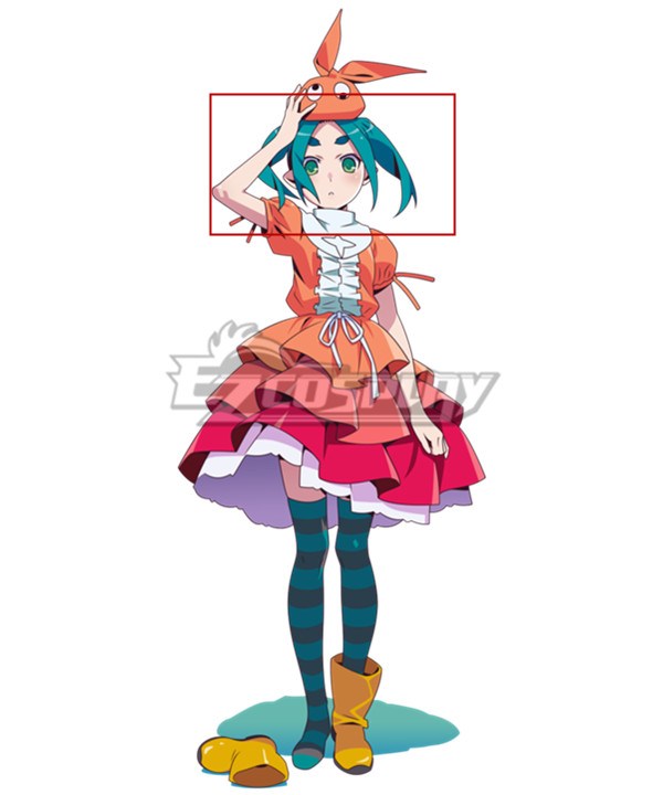 Tsukimonogatari Possession Story Ononoki Yotsugi Blue Cosplay Wig