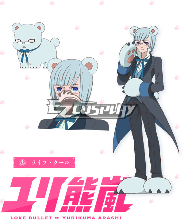 Yuri Kuma Arashi Love Bullet Yuri Kuma Arashi Life Cool Raifu Kuru Bear Cosplay Costume