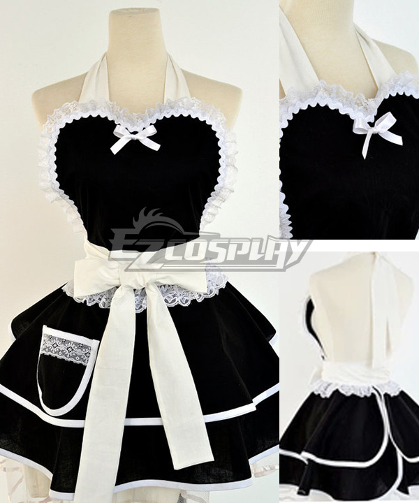 

Europe Fashion Sexy Lace French Maid Cotton Household Apron Cosplay