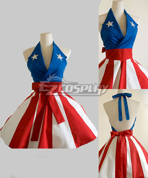 

Captain America Handmade Sexy Fashion Apron Cosplay
